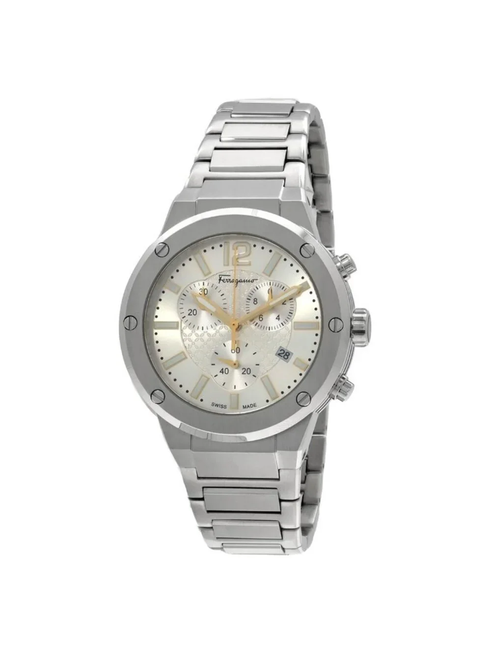 NWT Ferragamo F-80 Chronograph Quartz Men's Watch